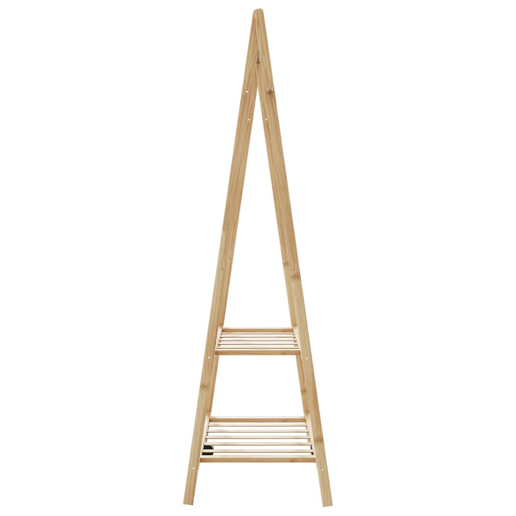 vidaXL Clothes Rack with Shelves 96x45.5x150.5 cm Bamboo