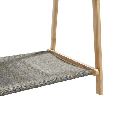 vidaXL Clothes Rack with Shelves 96x45.5x150.5 cm Bamboo