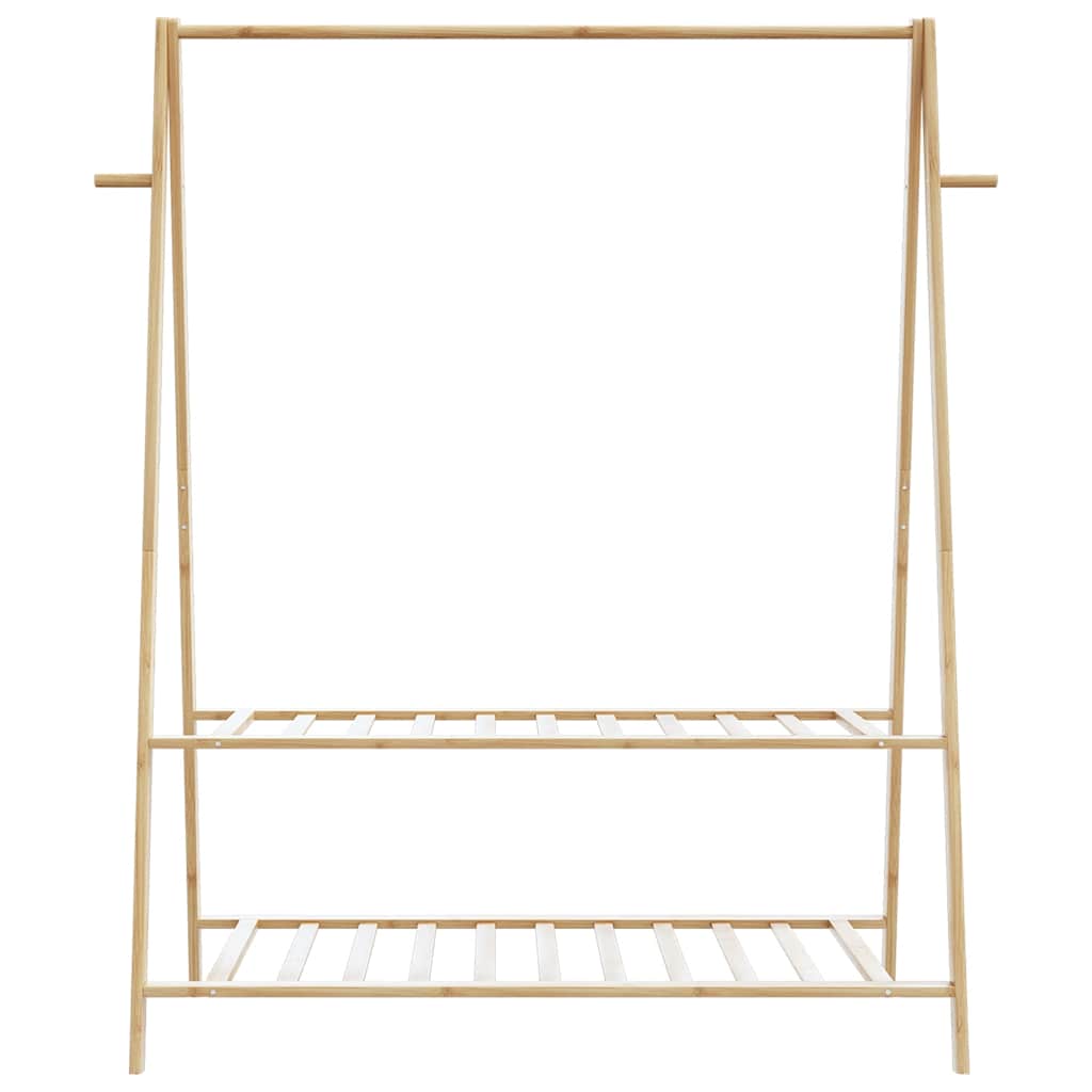 vidaXL Clothes Rack with Shelves 132x45.5x150.5 cm Bamboo