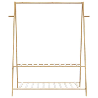vidaXL Clothes Rack with Shelves 132x45.5x150.5 cm Bamboo