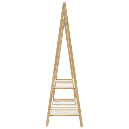vidaXL Clothes Rack with Shelves 132x45.5x150.5 cm Bamboo