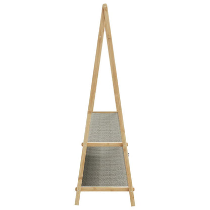 vidaXL Clothes Rack with Shelves 132x45.5x150.5 cm Bamboo