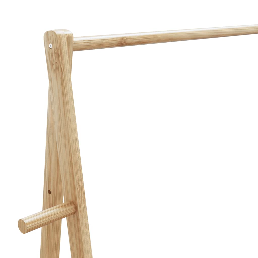 vidaXL Clothes Rack with Shelves 132x45.5x150.5 cm Bamboo