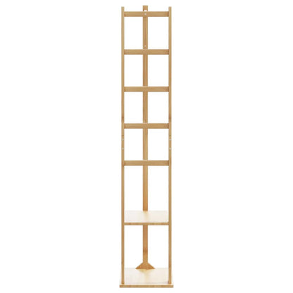 vidaXL Coat Stand with Hooks and Shelves 38.5x30x156 cm Bamboo