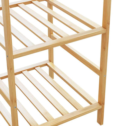 vidaXL Clothes Rack with Shelves 100x50x184.5 cm Bamboo