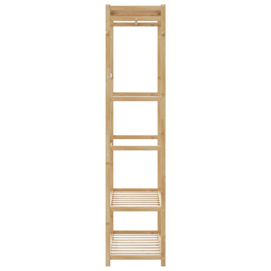 vidaXL Clothes Rack with Shelves 80x40x175 cm Bamboo