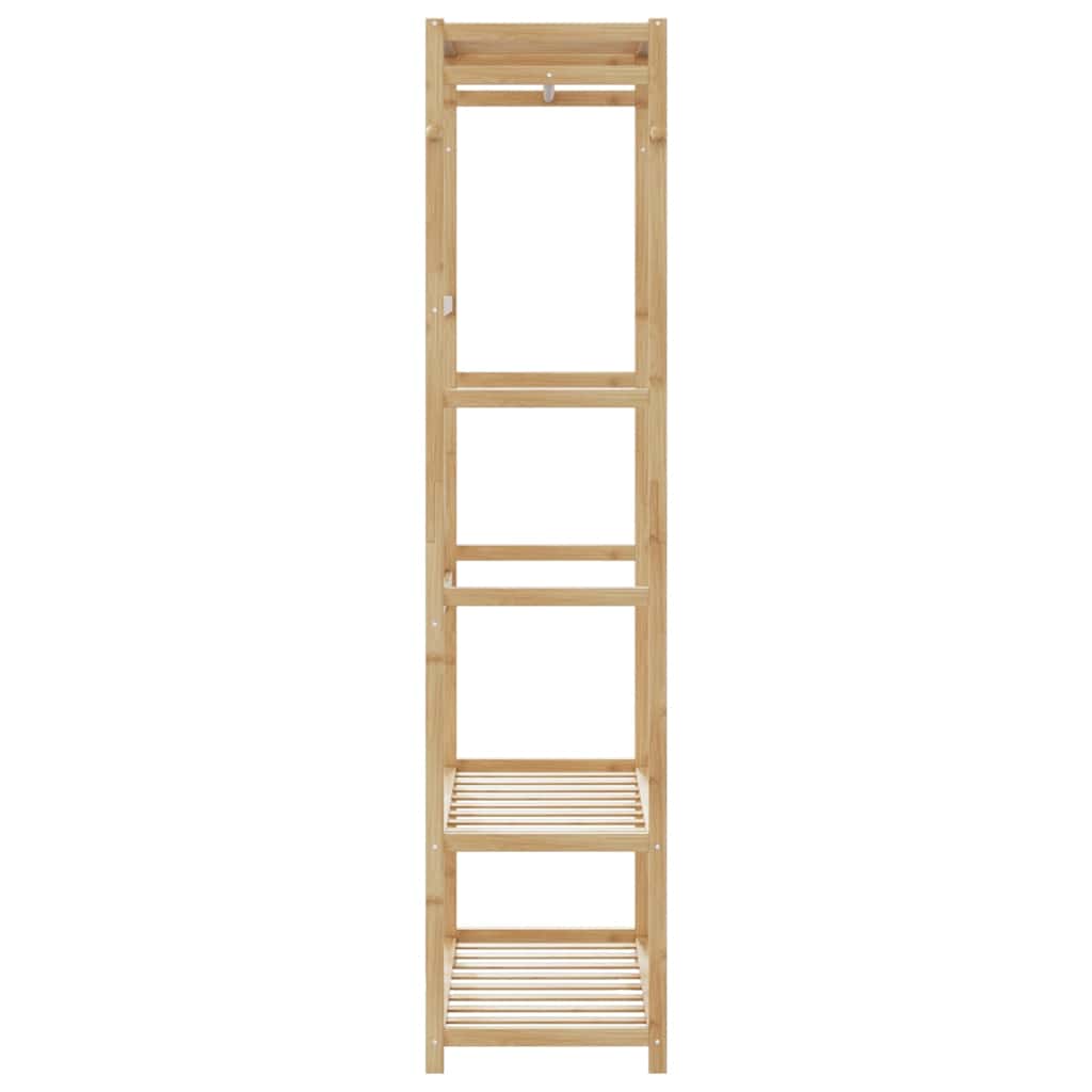 vidaXL Clothes Rack with Shelves 80x40x175 cm Bamboo