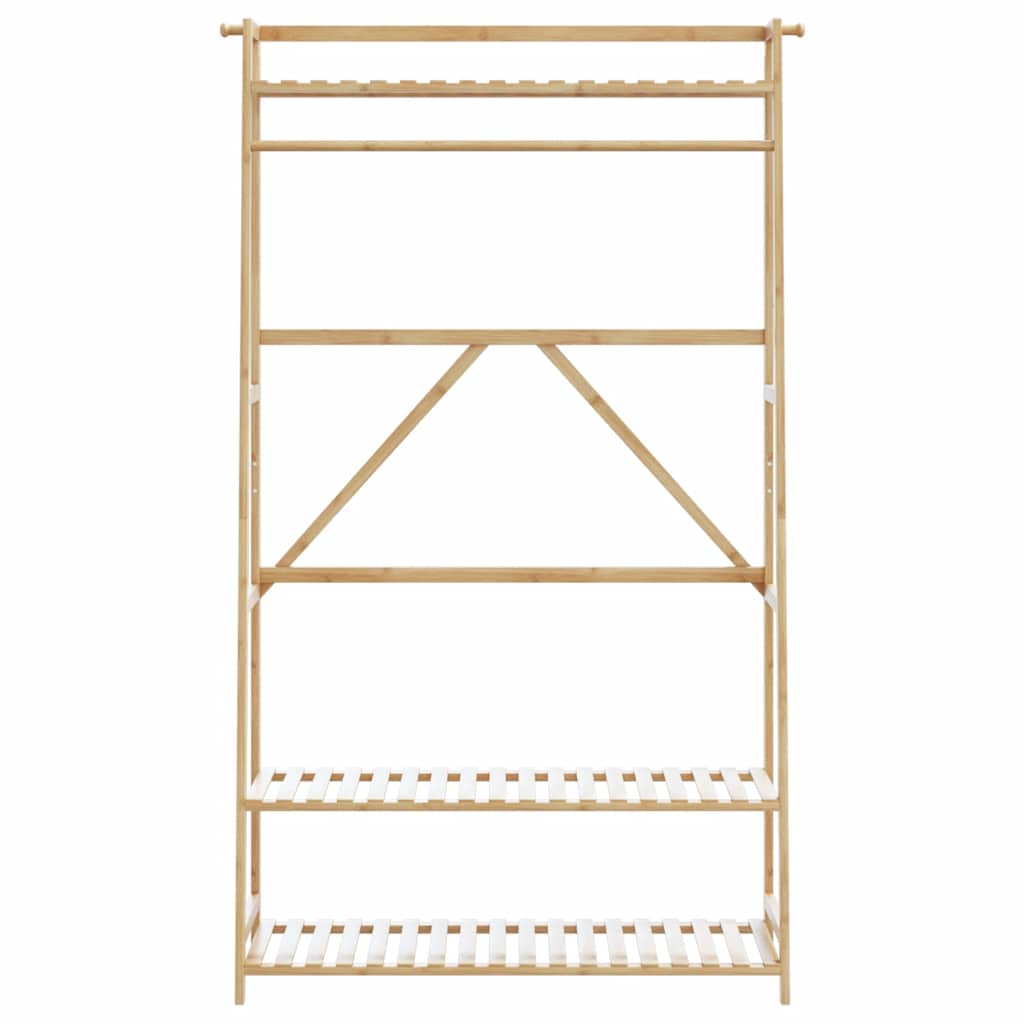 vidaXL Clothes Rack with Shelves 110x40x180 cm Bamboo
