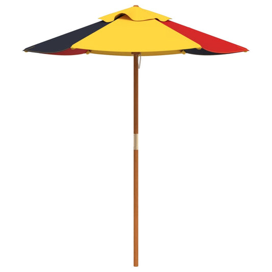 vidaXL Garden Umbrella for Kids with Wooden Pole Ø120x140 cm