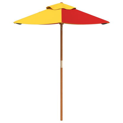 vidaXL Garden Umbrella for Kids with Wooden Pole Ø120x140 cm