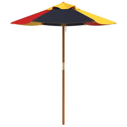 vidaXL Garden Umbrella for Kids with Wooden Pole Ø120x140 cm