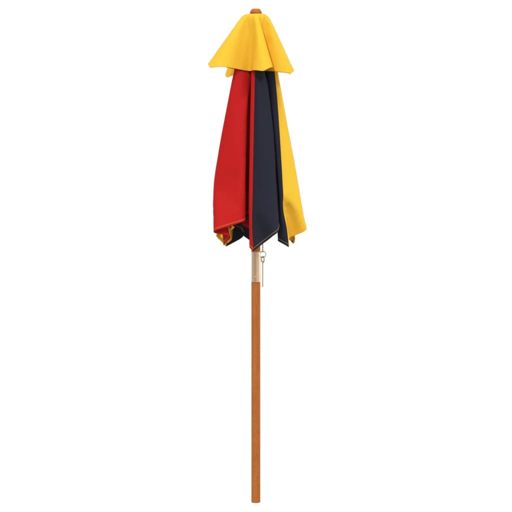 vidaXL Garden Umbrella for Kids with Wooden Pole Ø120x140 cm