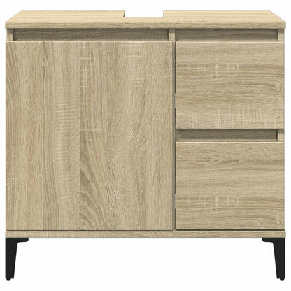 vidaXL Bathroom Cabinet Sonoma Oak 65x33x60 cm Engineered Wood