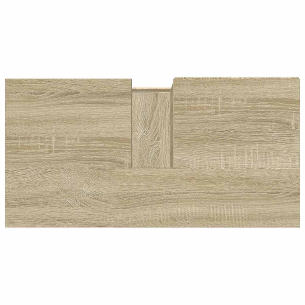 vidaXL Bathroom Cabinet Sonoma Oak 65x33x60 cm Engineered Wood