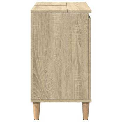vidaXL Sink Cabinet Sonoma Oak 58x33x60 cm Engineered Wood