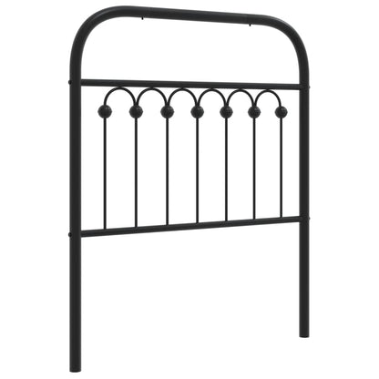 vidaXL Metal Replace Headboard Black 75 cm
