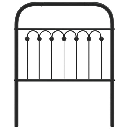 vidaXL Metal Replace Headboard Black 75 cm