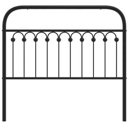 vidaXL Metal Replace Headboard Black 107 cm