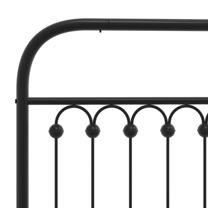 vidaXL Metal Replace Headboard Black 107 cm