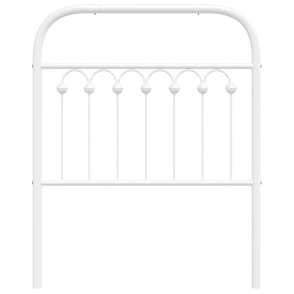 vidaXL Metal Replace Headboard White 75 cm