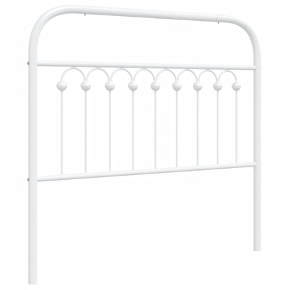 vidaXL Metal Replace Headboard White 100 cm