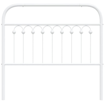 vidaXL Metal Replace Headboard White 100 cm