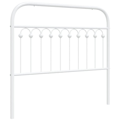 vidaXL Metal Replace Headboard White 107 cm