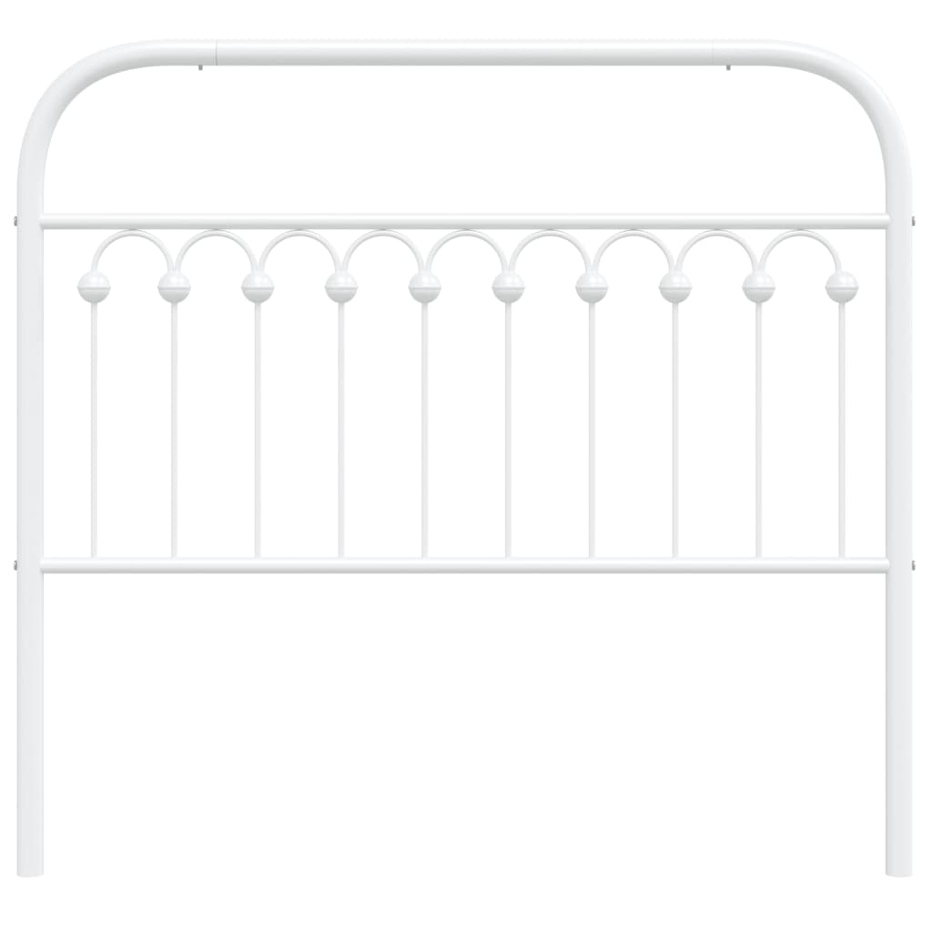 vidaXL Metal Replace Headboard White 107 cm
