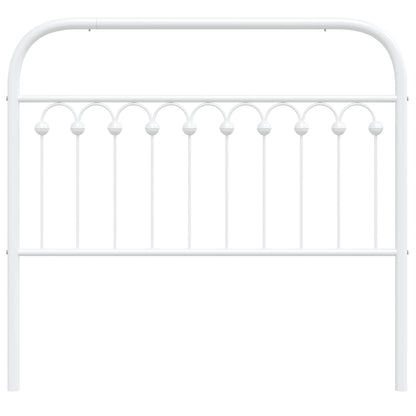 vidaXL Metal Replace Headboard White 107 cm