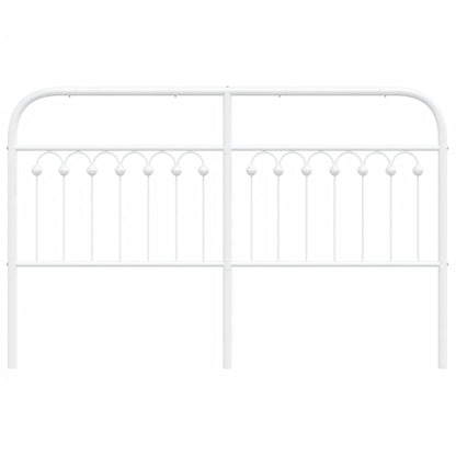 vidaXL Metal Replace Headboard White 150 cm