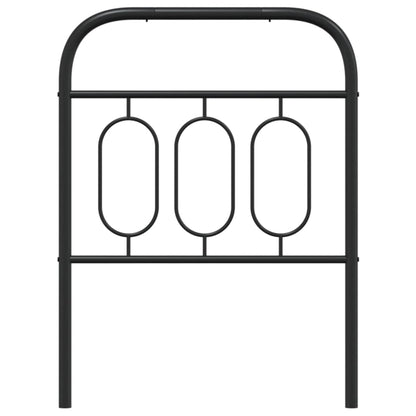 vidaXL Metal Replace Headboard Black 75 cm