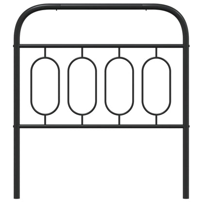 vidaXL Metal Replace Headboard Black 90 cm