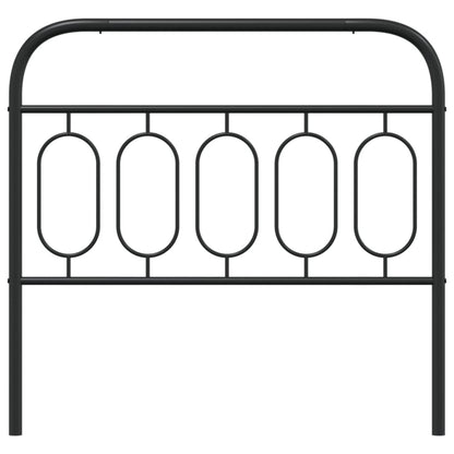 vidaXL Metal Replace Headboard Black 100 cm