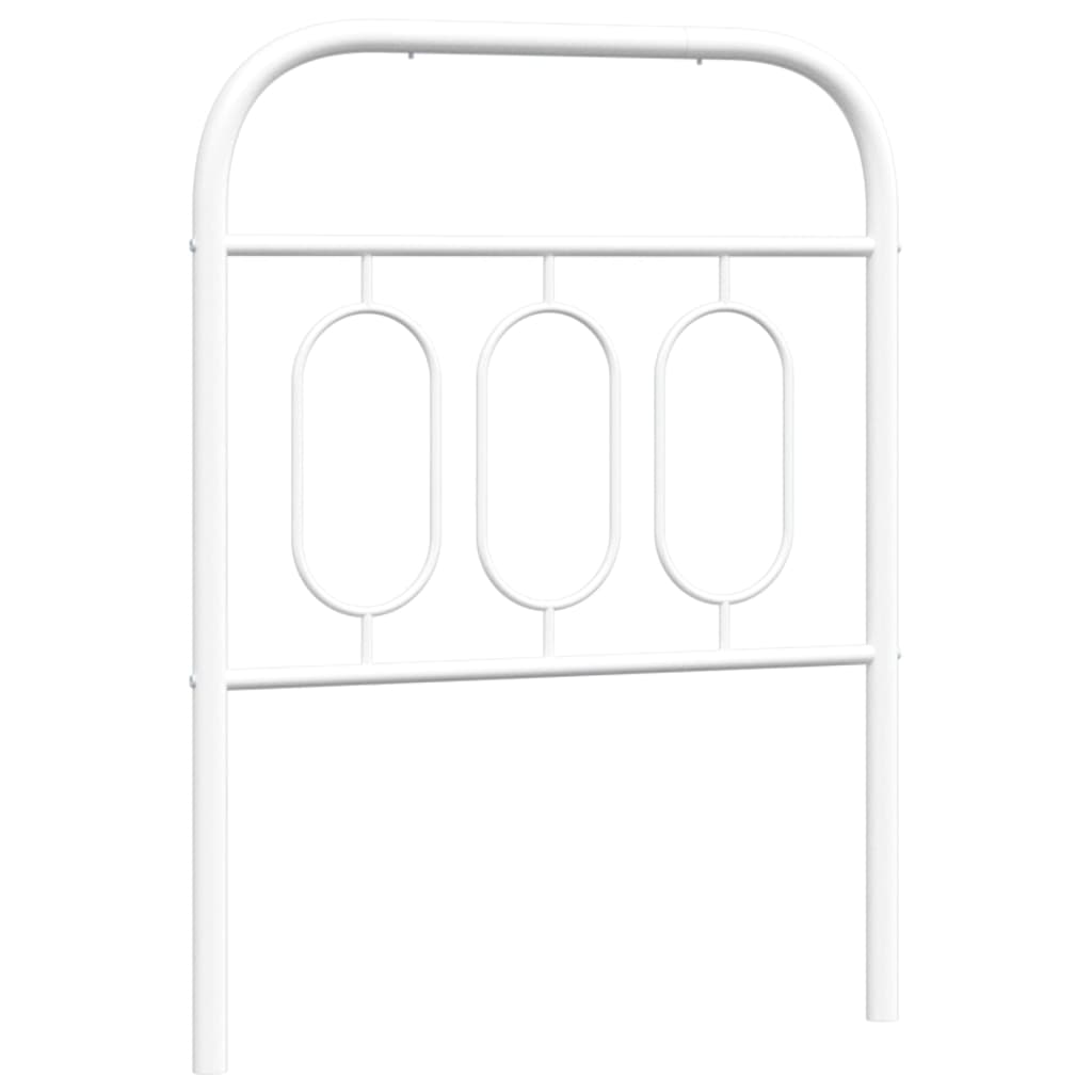 vidaXL Metal Replace Headboard White 75 cm