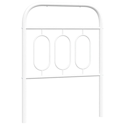 vidaXL Metal Replace Headboard White 75 cm