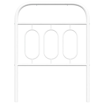 vidaXL Metal Replace Headboard White 75 cm