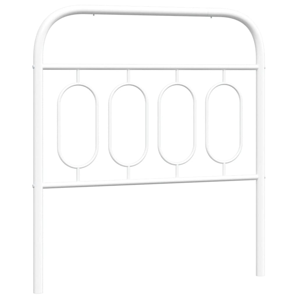 vidaXL Metal Replace Headboard White 80 cm