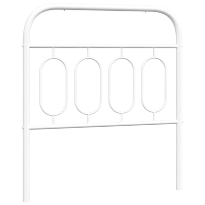 vidaXL Metal Replace Headboard White 80 cm