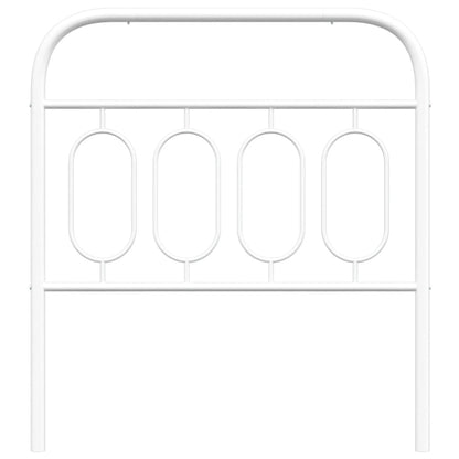 vidaXL Metal Replace Headboard White 80 cm