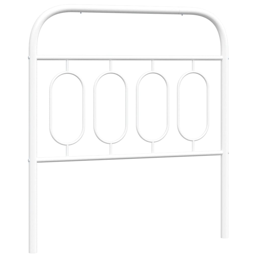 vidaXL Metal Replace Headboard White 90 cm