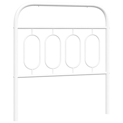 vidaXL Metal Replace Headboard White 90 cm