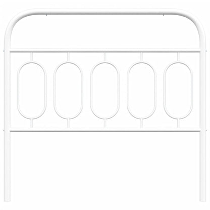 vidaXL Metal Replace Headboard White 100 cm