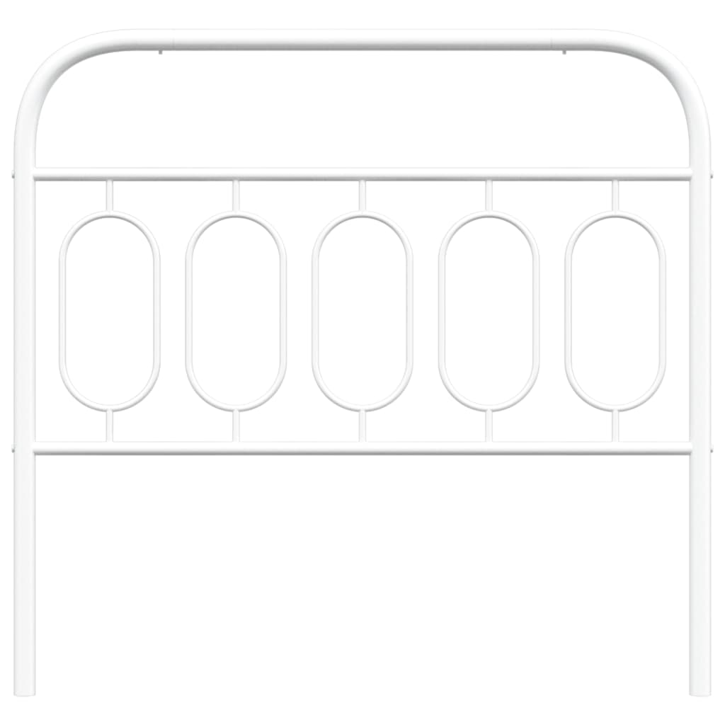 vidaXL Metal Replace Headboard White 107 cm