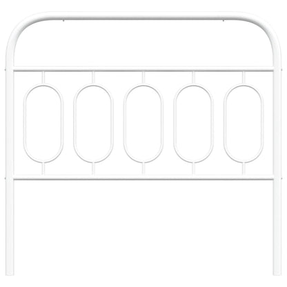 vidaXL Metal Replace Headboard White 107 cm