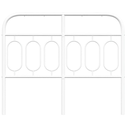 vidaXL Metal Replace Headboard White 120 cm