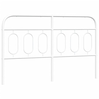vidaXL Metal Replace Headboard White 137 cm