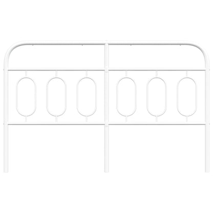 vidaXL Metal Replace Headboard White 137 cm