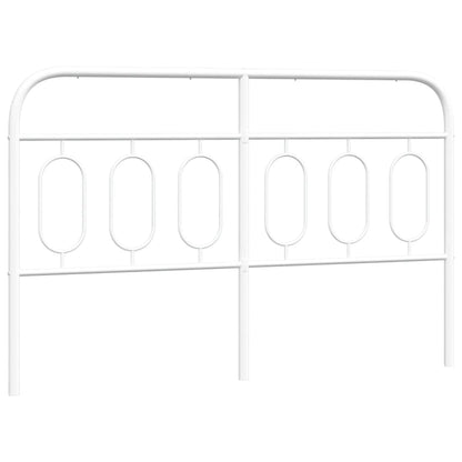 vidaXL Metal Headboard White 140 cm