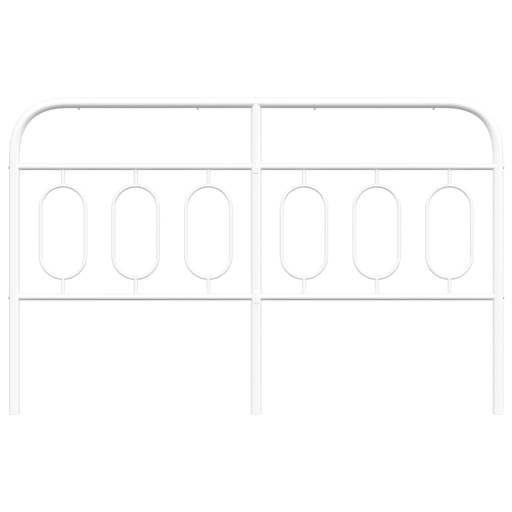 vidaXL Metal Headboard White 140 cm