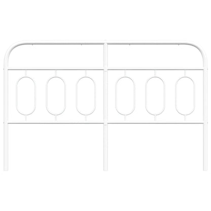 vidaXL Metal Headboard White 140 cm